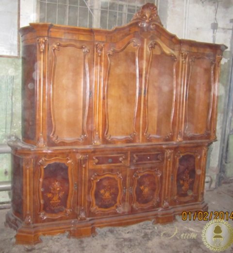 Реставрация старинного шкафа в Элит-Винтаж - До