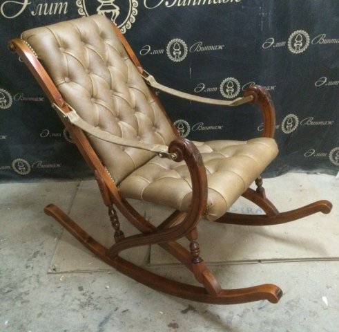 Реставрация винтажной кресло качалки в Элит-Винтаж - После
