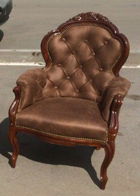 Реставрация кожанного кресла в Элит-Винтаж - После