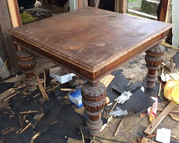 Реставрация старинного обеденого стола в Элит-Винтаж - До