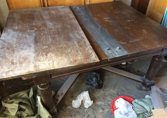 Реставрация обеденного стола в Элит-Винтаж - До
