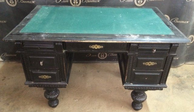 Реставрация старинного письменного стола в Элит-Винтаж - До