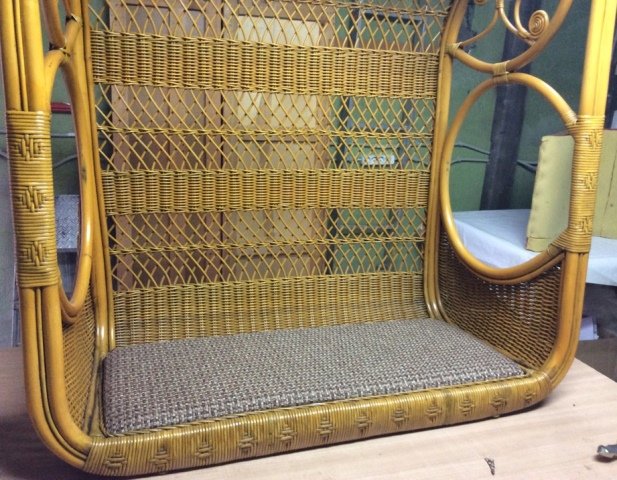 Реставрация плетеного кресла из лозы в Элит-Винтаж - После